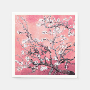 Van Gogh Amandelbloesem perzik roze Servet