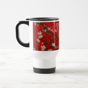 Van Gogh Amandelbloesem Rood Reisbeker