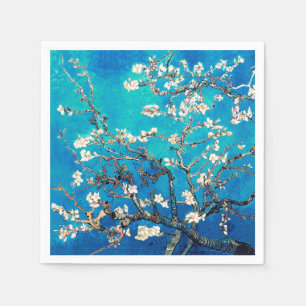 Van Gogh Amandelbloesems heldere turkoois Servet