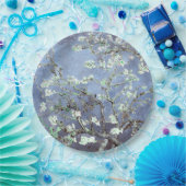 Van Gogh Amandelbloesems Staal Blauw Papieren Bordje (Feest)