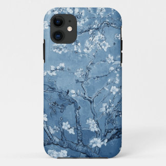Van Gogh-amandelfilialen in Bloom (blauw) iPhone 11 Hoesje