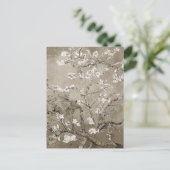 Van Gogh Ammond Branches in Bloom - Sepia Briefkaart (Staand voorkant)