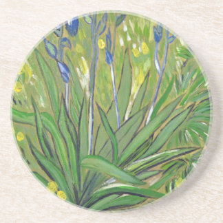 Van Gogh art Irises, acrylreproductie Zandsteen Onderzetter