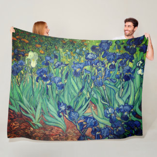 Van Gogh Art Irises Fleece Deken