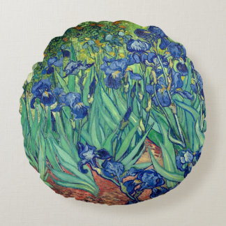 Van Gogh Art Irises Rond Kussen