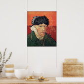Van Gogh - Autoportrait avec Poster de l'oreille e (Cuisine)