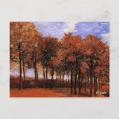 Van Gogh - Autumn Landscape, Briefkaart (Achterkant)