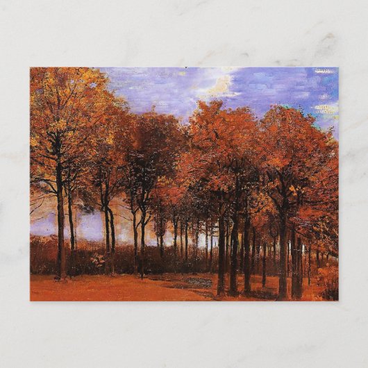 Van Gogh - Autumn Landschap Briefkaart (Voorkant)