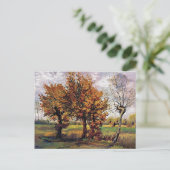 Van Gogh - Autumn landschap met vier bomen Briefkaart (Staand voorkant)