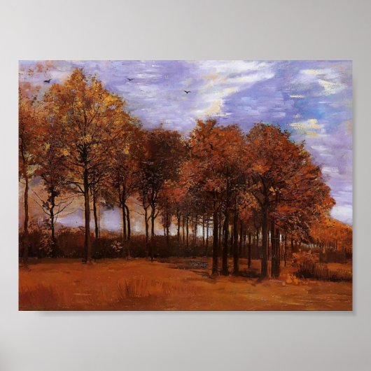 Van Gogh - Autumn Landschap Poster (Voorkant)