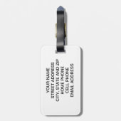 Van Gogh Bagagelabel - Pas het aan! (Achterkant verticaal)