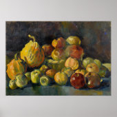 Van Gogh Basket of Apples and Two Pumpkins Poster (Voorkant)