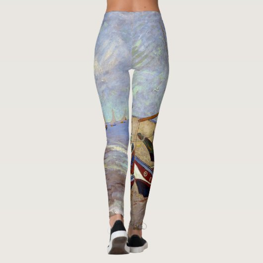 Van Gogh Bateaux de pêche Leggings (Dos)