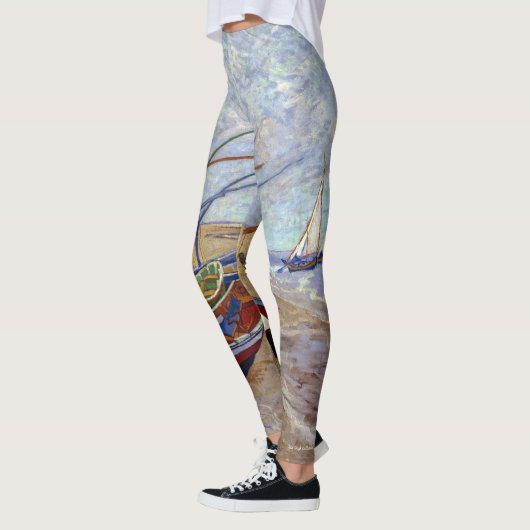 Van Gogh Bateaux de pêche Leggings (Gauche)