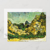 Van Gogh - Berglandschap in Saint-Remy Briefkaart (Voorkant / Achterkant)