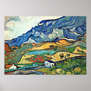 Van Gogh - Berglandschap Les Alpilles Poster