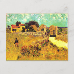 Van Gogh beroemd schilderij, Farmhouse in Provence Briefkaart