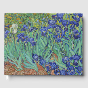 Van Gogh beroemde blauwe irissen bloemenschilderij Gastenboek