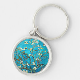 Van Gogh: Bijkantoren met Almond Blossom Sleutelhanger