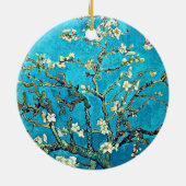 Van Gogh - Bijkantoren met amandelbloesems Keramisch Ornament (Achterkant)