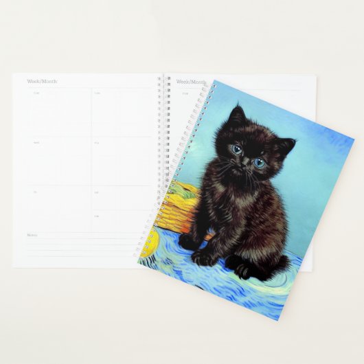 Van Gogh Black Kitten avec fils (Devant avec enveloppe)