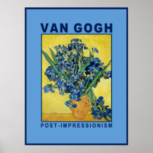 Van Gogh Blauwe Irissen Museum Poster
