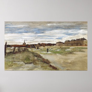Van Gogh - Bleken grond in Scheveningen Poster