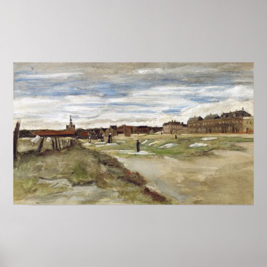 Van Gogh - Bleken grond in Scheveningen Poster (Voorkant)