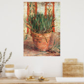 Van Gogh: Bloedvat met Chives Poster (Keuken)