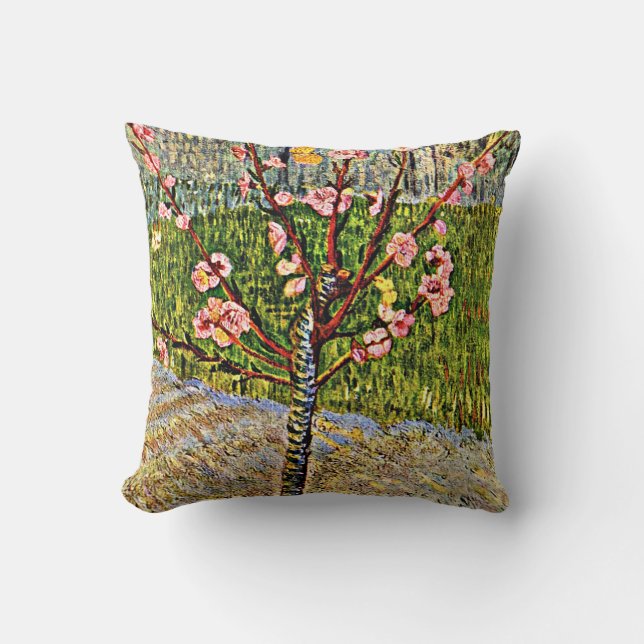 Van Gogh - Bloeiende amandelboom, Kussen (Voorkant)