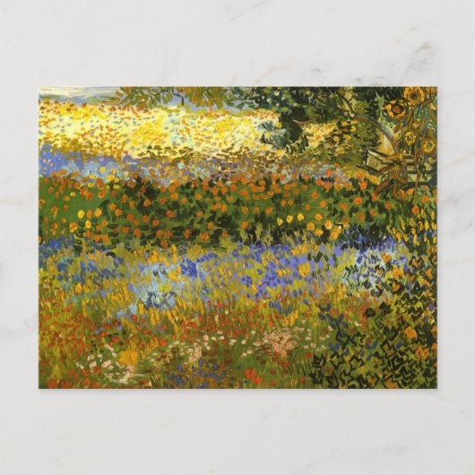 Van Gogh - bloeiende tuin, Briefkaart (Voorkant)