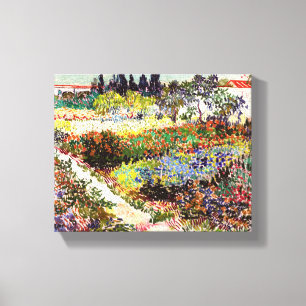 Van Gogh bloeiende tuin in Arles Floral Fine Art Canvas Afdruk