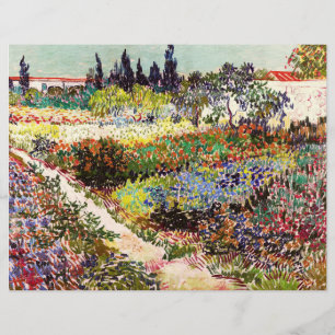 Van Gogh bloeiende tuin in Arles Floral Fine Art Flyer