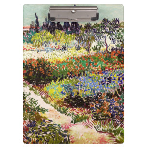 Van Gogh bloeiende tuin in Arles Floral Fine Art Klembord