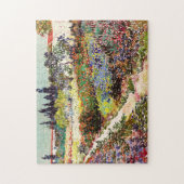 Van Gogh bloeiende tuin in Arles Floral Fine Art Legpuzzel (Verticaal)