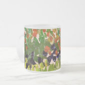 Van Gogh bloeiende tuin in Arles Floral Fine Art Matglas Koffiemok (Voorkant links)