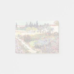 Van Gogh bloeiende tuin in Arles Floral Fine Art Post-it® Notes