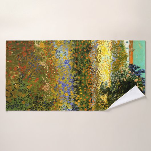 Van Gogh - bloeiende tuin, indrukwekkend Badhanddoek (Badhanddoek)