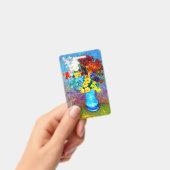 Van Gogh Bloemen in een Blauwe Vaas Badge (Handheld)