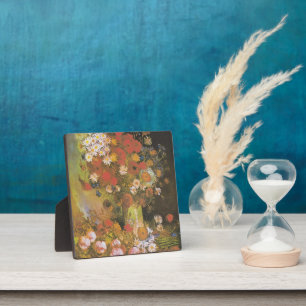 Van Gogh Bloemstilleven Rode klaprozen en rozen Fotoplaat
