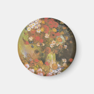 Van Gogh Bloemstilleven Rode Klaprozen & Rozen Magneet