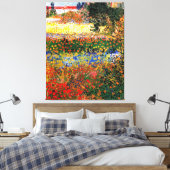 Van Gogh - Bloemtuin Canvas Afdruk (Insitu (Slaapkamer))