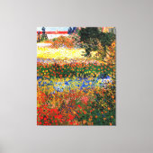 Van Gogh - Bloemtuin Canvas Afdruk (Voorkant)
