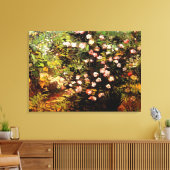 Van Gogh - Blooming Roos Struik Canvas Afdruk (Insitu (Woonkamer))