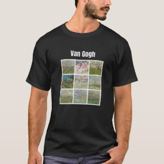 Van Gogh Blossom Art Modern Art  Retro Grap T-shirt