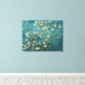 Van Gogh - Blossomalamandelboom Canvas Afdruk (Insitu (Houten vloer))