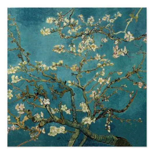Van Gogh - Blossomalamandelboom Perfect Poster (Voorkant)