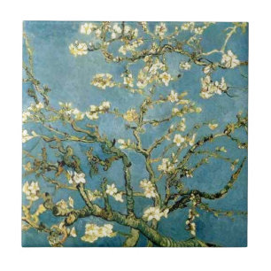Van Gogh Blossoming Almond Tree  Art Tegeltje