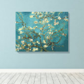 Van Gogh Blossoming Almond Tree Canvas Afdruk (Insitu (Houten vloer))