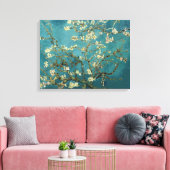 Van Gogh Blossoming Almond Tree Canvas Afdruk (Insitu (Woonkamer))